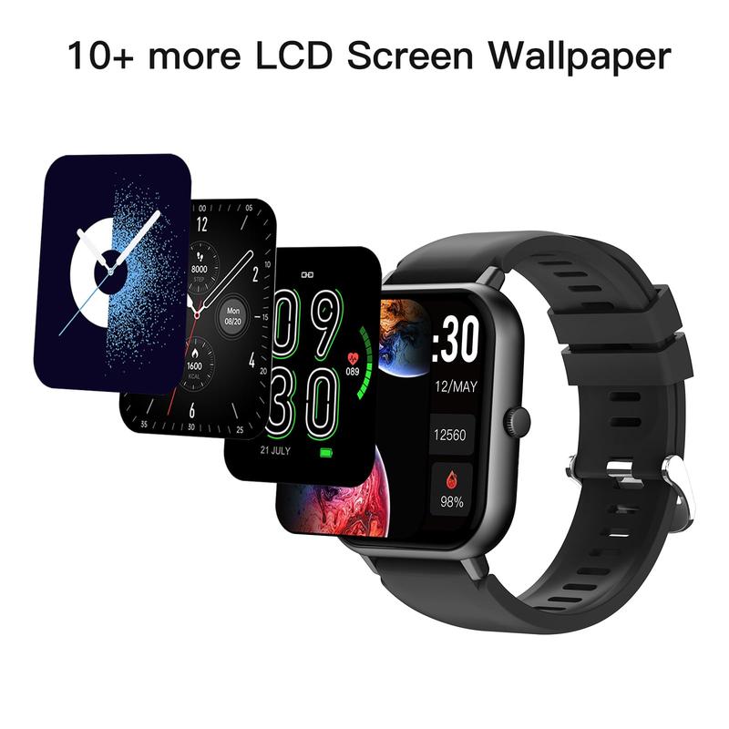 Multi-Functional Smart Watch,1 Count USB Rechargeable Fashion Numbers Watch with Multiple Sport Mode, Wireless Call and Message Reminder,Wearable Smartphone Digital Electronic Gadgets,Fashion Digital Watch,gifts for boyfriend