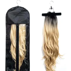 Extra Long Wig Storage Bag for Easy Organization and Protection of Your Wigs with Zipper Closure and Hanger Hook