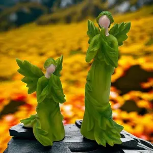 Whimsical Fairy Resin Statue, Indoor Outdoor Decor, Handmade Dream Garden Ornament, Angel Scene Decoration, Ideal Valentine's Gift