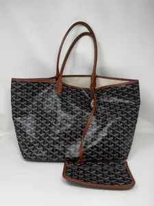 Pre-owned Goyard Coated Canvas Tote Bags ST LOUIS PM 2022 Black Totes, Handbags B20 82