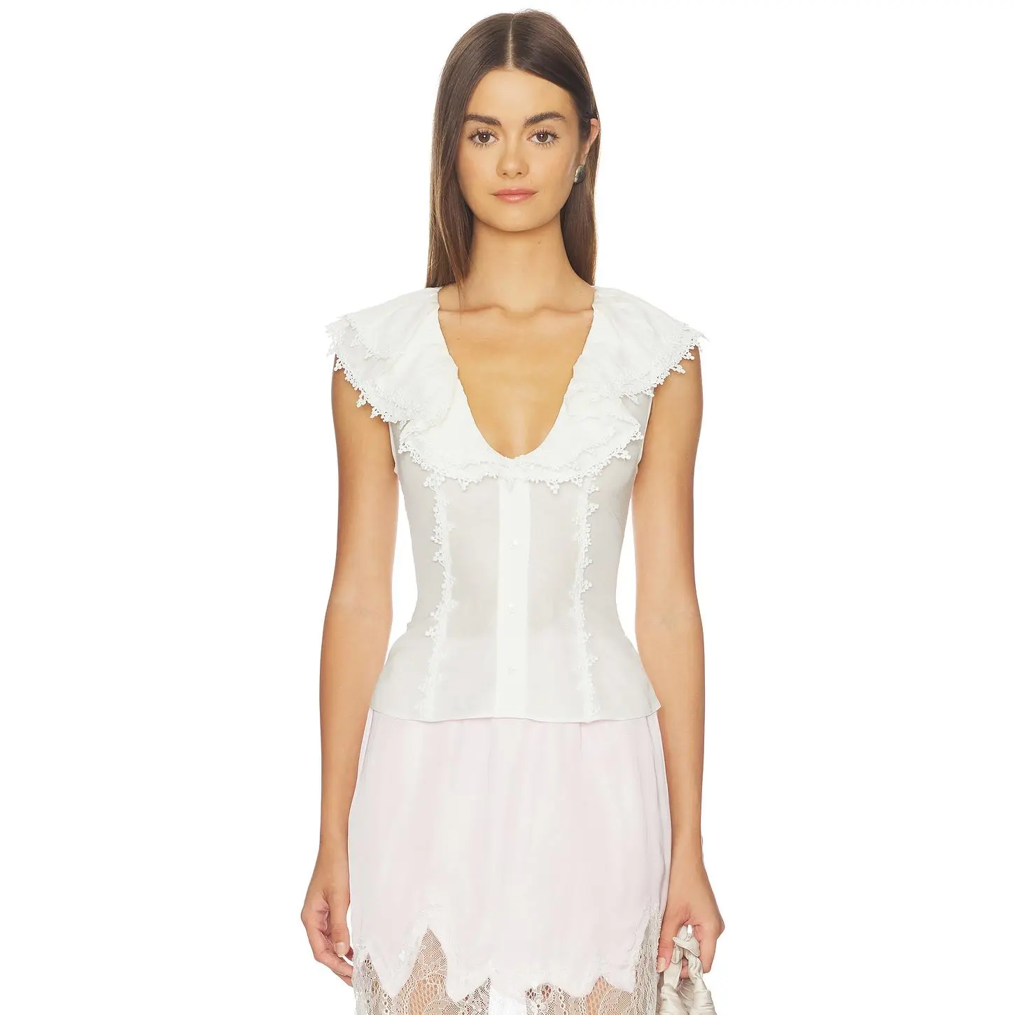 retrofete Myrth Top in White