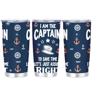 Printed Tumblers Engineered for Minimal Heat Transfer 20-ounce Insulated Stainless-Steel Tumbler with Leak-Proof Lid & SmoothSip Slider Spout for Loose Leaf Tea