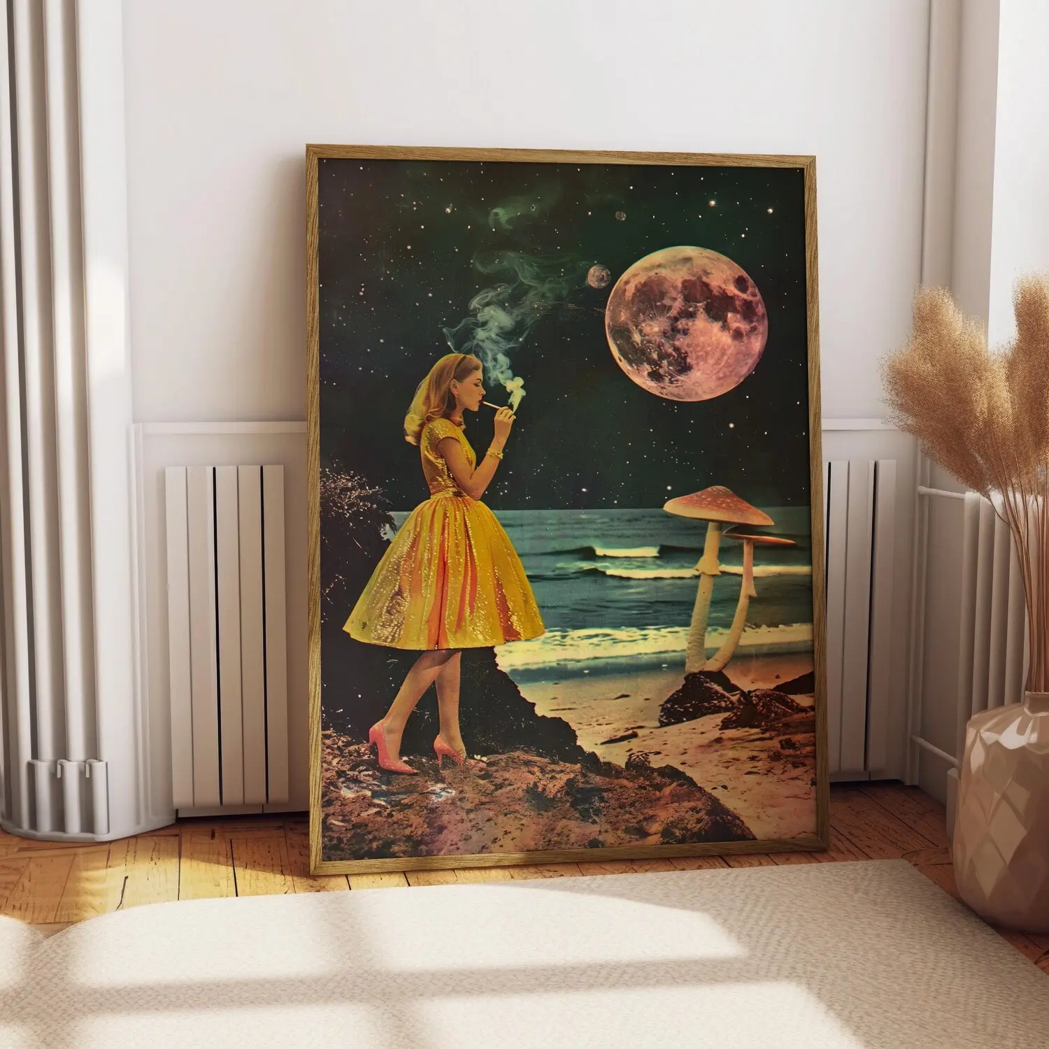 Vintage Vogue Styled Surrealism Magazine Poster, Surreal Wall Art, Beauty Catalogue Poster, Fashion Magazine Wall Art Print, Vogue Art Print