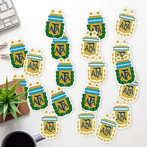 Stickers Pack 20 Pcs AFA Bottle Argentina Vinyl National Waterproof Colorful Team Water Laptop Soccer Bumper Guitar Aesthetic Bike Skateboard Luggage Car