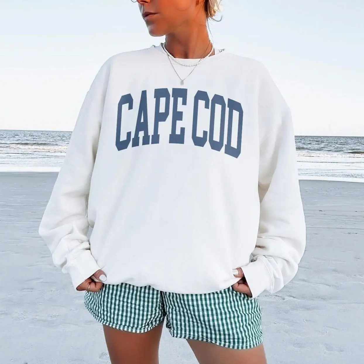 Cape Cod Sweatshirt, Massachusetts Travel Pullover, Unisex Crewneck