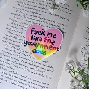 Fuck Me Like the Government Does Vinyl Sticker