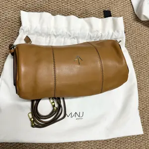 Pre-owned MANU Atelier Calfskin Arrow Logo Bag, 99% New Unused, 18467