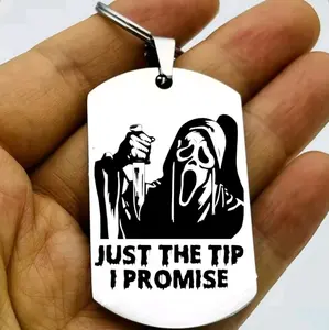 ghistface screen hot series killer quote keychain