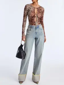 Tall All The While Cuffed Wide Leg Jeans - Vintage Wash