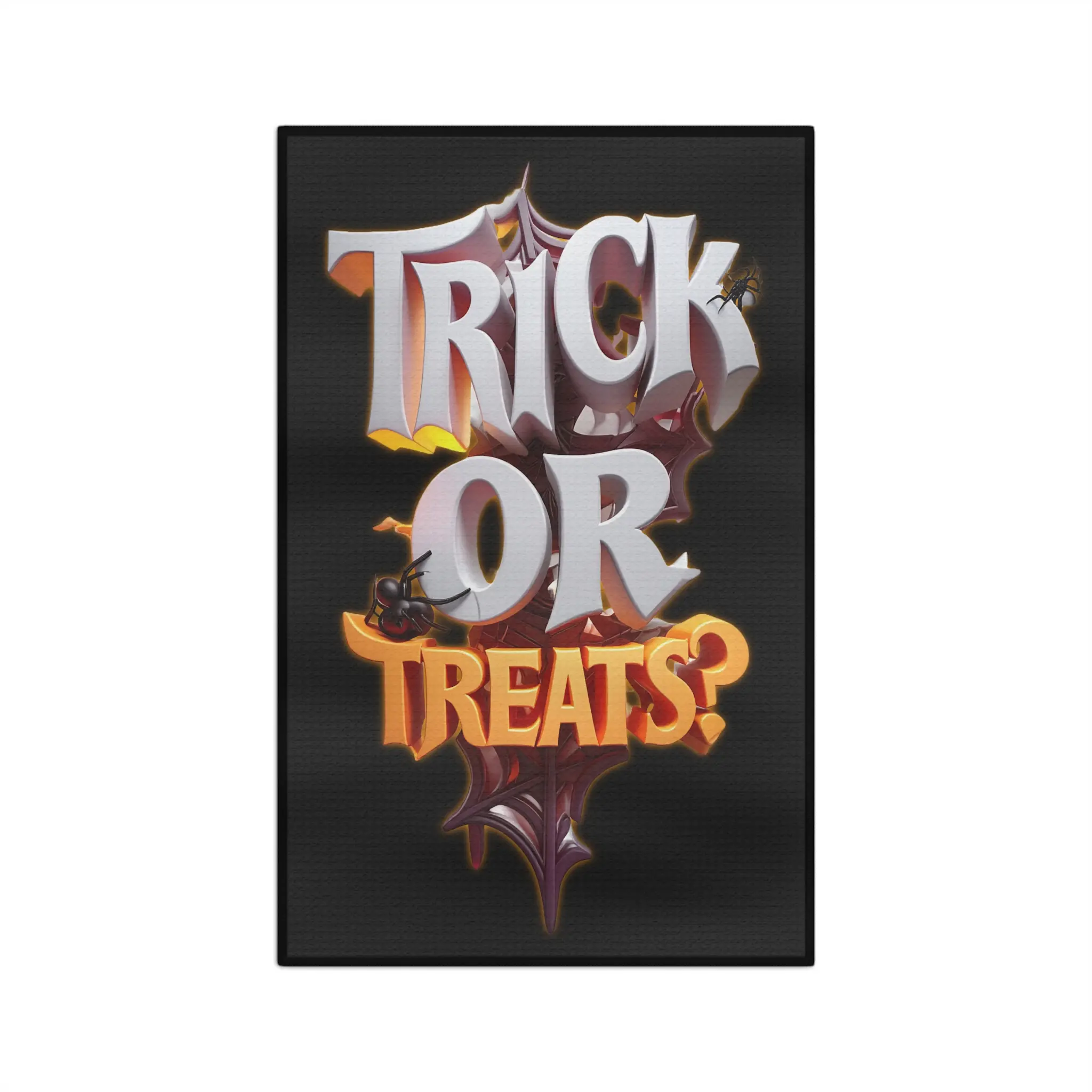 Halloween Microfiber Kitchen Towel - Trick or Treat Kitchen Towel, Fall Decor, Halloween Gift, Funny Towel, Spooky Kitchen Accessory