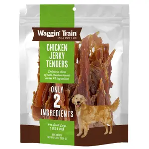 Waggin' Train Limited Ingredient, Grain Free Dog Treat; Chicken Jerky Tenders - 18 oz. Pouch