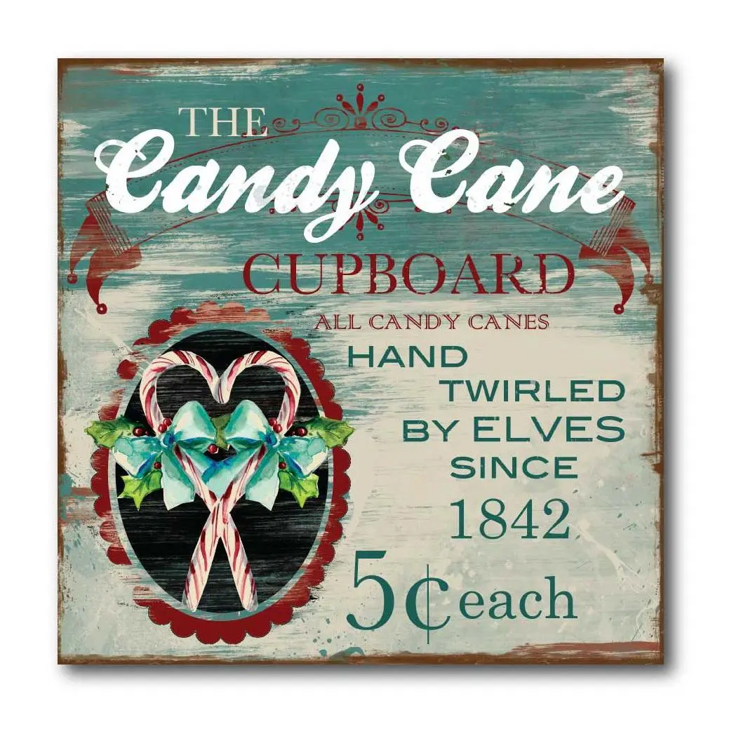 Courtside Market The Candy Cane 16x16 Canvas