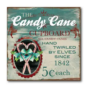 Courtside Market The Candy Cane 16x16 Canvas