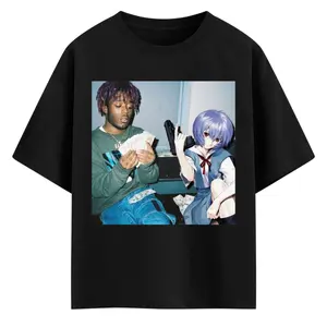 Neon Genesis Evangelion T-shirt & Sweatshirt, Rei Ayanami Rapper Graphic Tee, Vintage Oversized Unisex Streetwear, Anime Gifts for Him Her