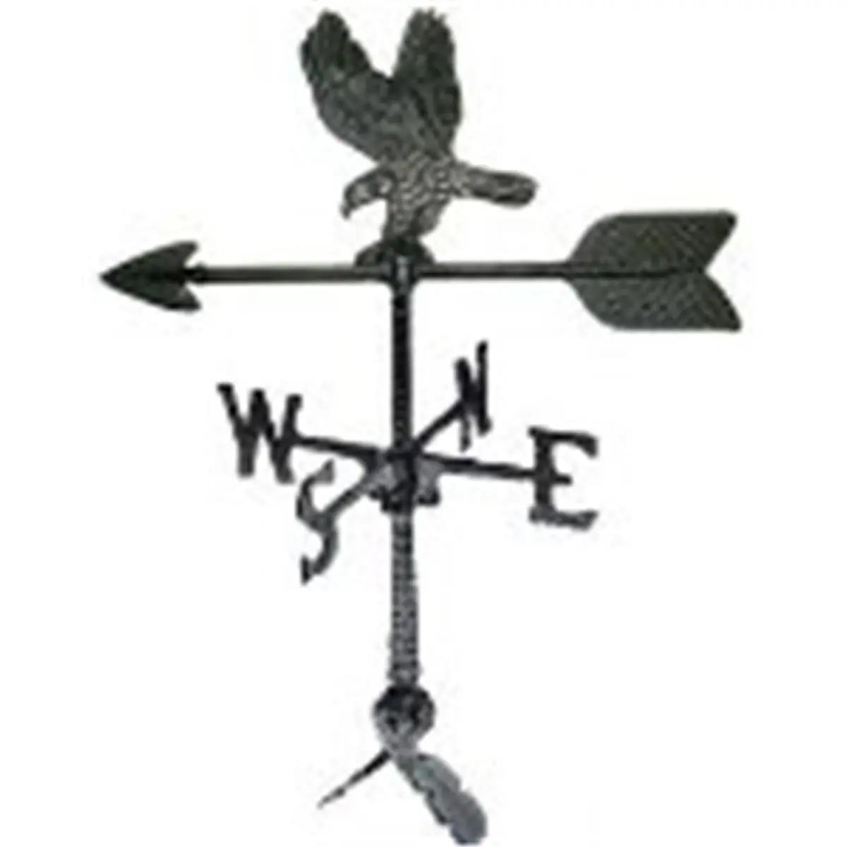 212 MAIN 100 Series Cast Aluminum 24" Tall Eagle Weathervane - Arrow Shape, Adjustable Clutch Base, Durable Build for Outdoor Furniture Sets, Garden Tool Sheds, Small Garages with Satin Black Enamel Finish