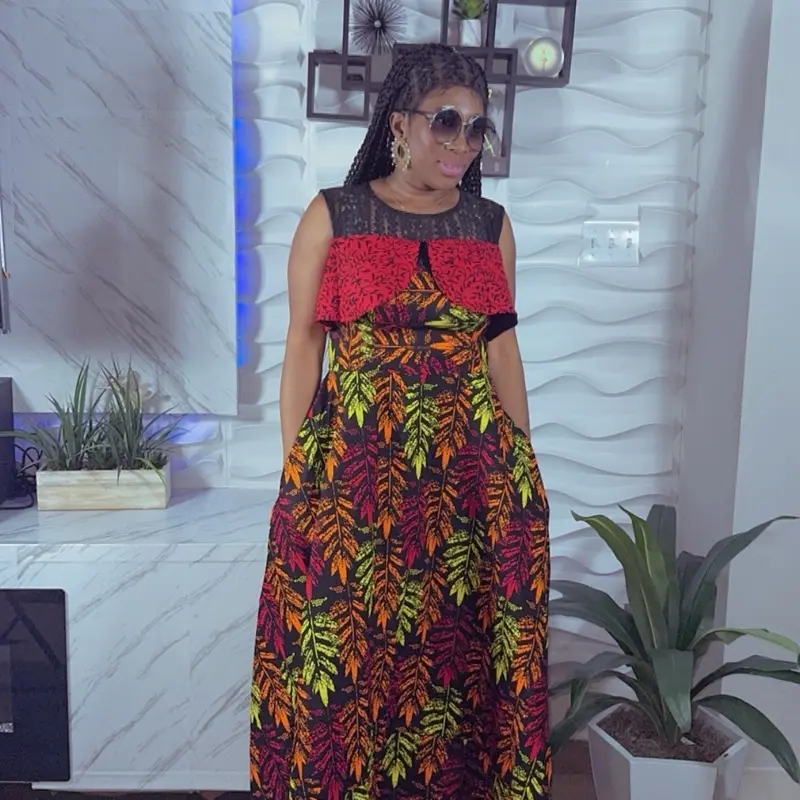 casual maxi ankara dresses 2026 African Print Dresses for Women Traditional Ankara Style Party Evening Long Maxi Dress Casual
