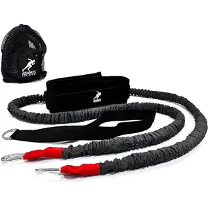 Speed Reactive Stretch Cord - Adjustable Belt, Anchor Strap, Dual Resistance Cord, Overspeed Accelerator, Vertical FX