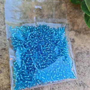 Zcech Glass Beads 10/0 - Blue Crystal  Seed Beads for Jewelry Making and Crafting