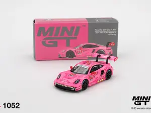 Mini GT Porsche 911 GT3 R #77 AO Racing 2024 IMSA ROAD AMERICA, 1:64 Scale, Diecast Model Car
