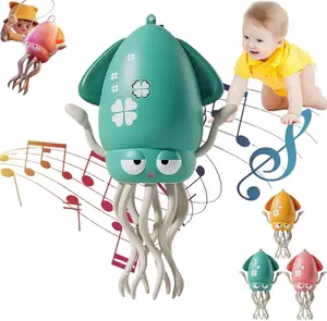 Funny Toy Crawling With Light, Crazy Action Octopus with Smart Obstacle Avoidance, Fun Gifts Sensory, Music Toys, Children's Day Gifts