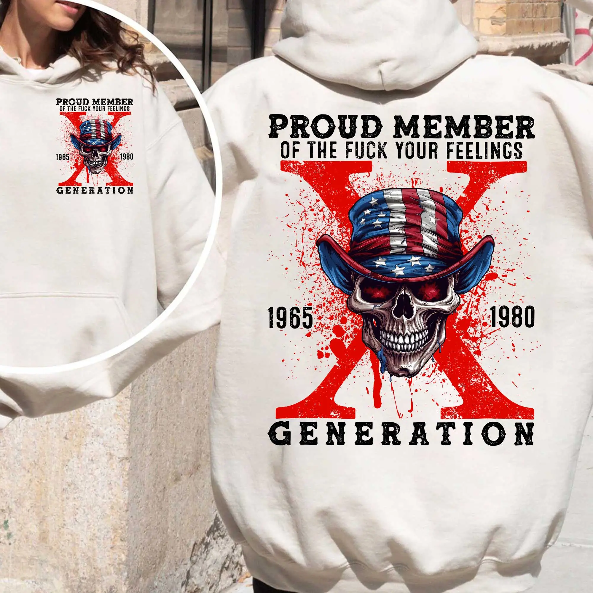 Proud Member Fck Your Feelings Generation X Shirt, Generation X New Version Two Side Raised on Hose Water Generation X T Shirt Cotton Menswear