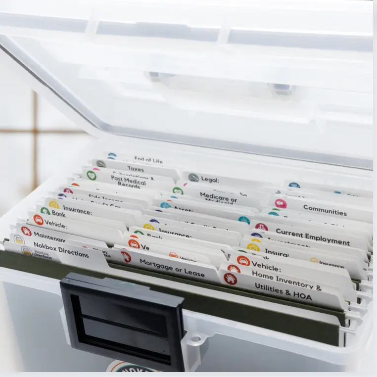 The Original Nokbox: Organization for your Next of Kin