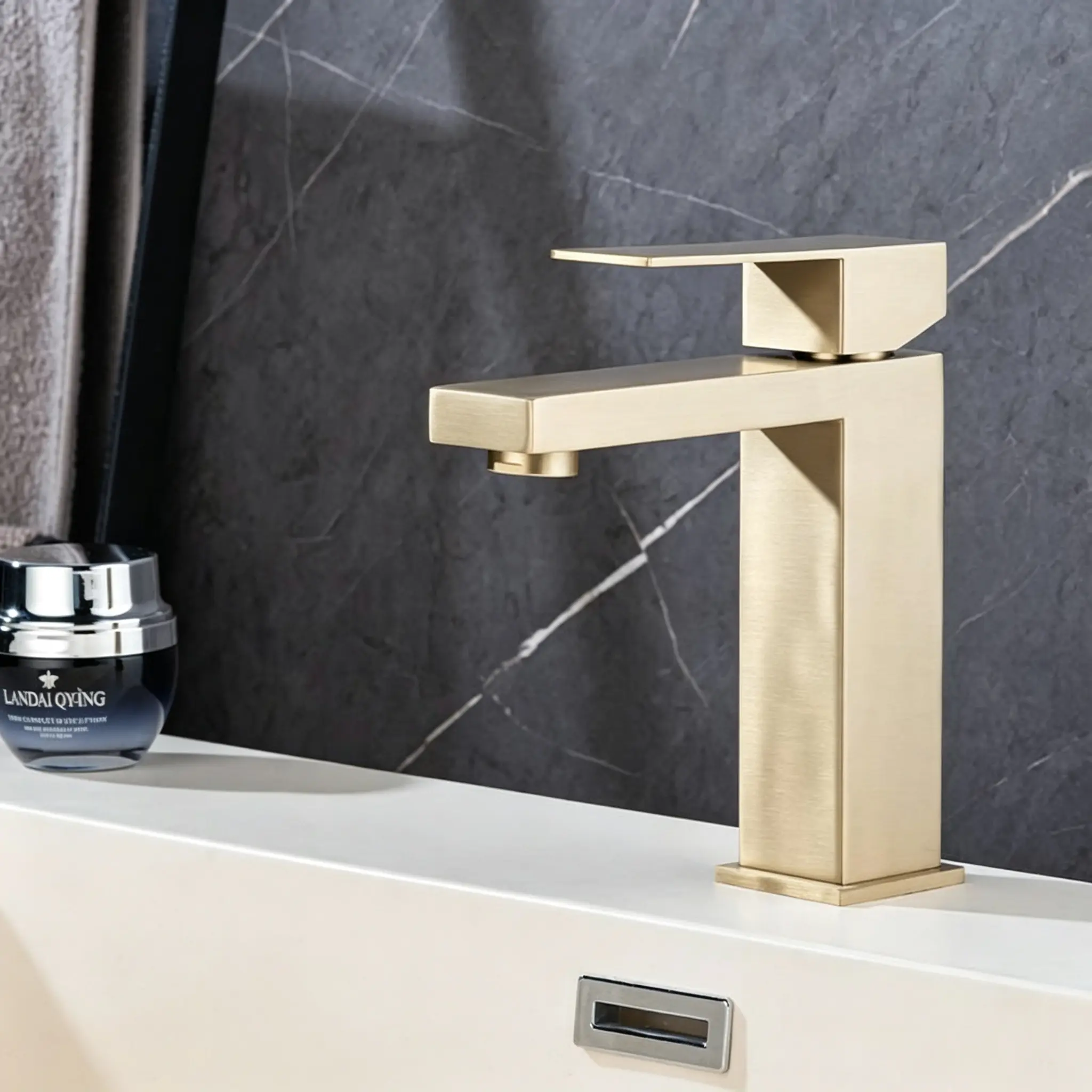 Instant Bathroom Glow-Up: Sleek Square Matte Black Single Handle Mixer to Elevate Your Sink Style