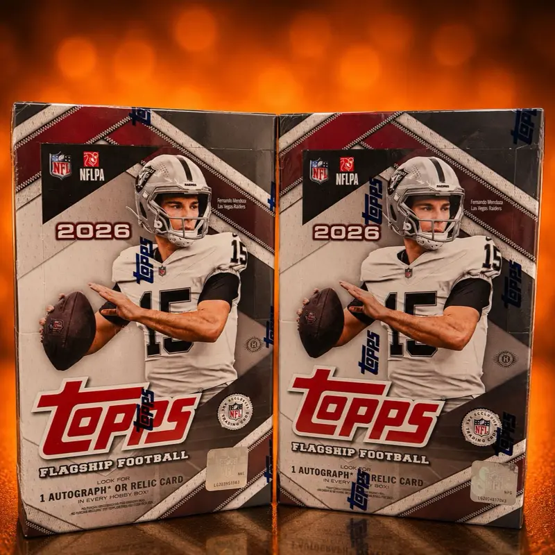 BREAK #46: NFL TOPPS FLAGSHIP FOOTBALL 2026 HOBBY BOX (2 boxes)