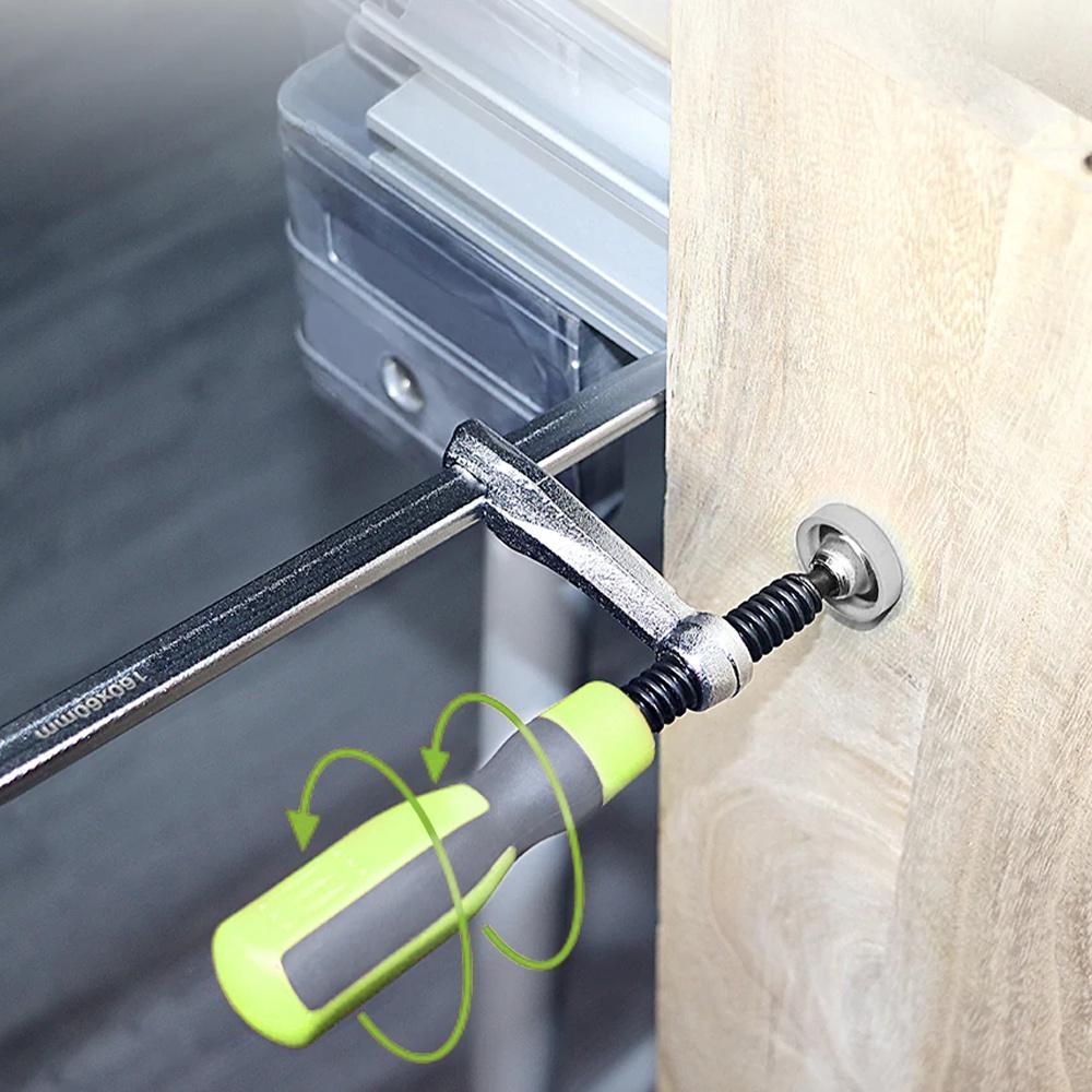 2pcs Quick Adjust Screw Handle Track Saw Rail Clamps MFT Clamps for Festool Rail Track Saw and MFT Table Woodworking Tools