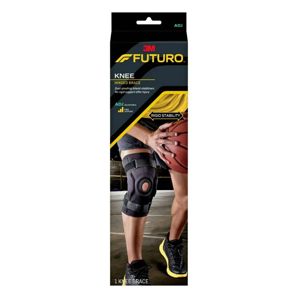 FUTURO Hinged Knee Brace Adjustable size - 1ct, Knee Supports, Sports Protective Gear