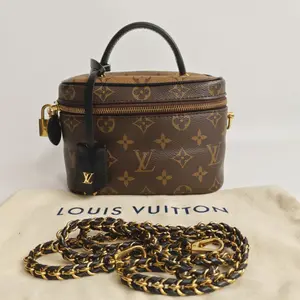 Pre-owned Louis Vuitton canvas Shoulder Bags Monogram Reverse Vanity PM Handbag XP01906【BF 12Z】