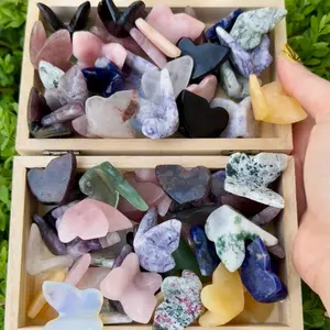 Mini Crystal Butterfly Wing Carvings| One butterfly piece