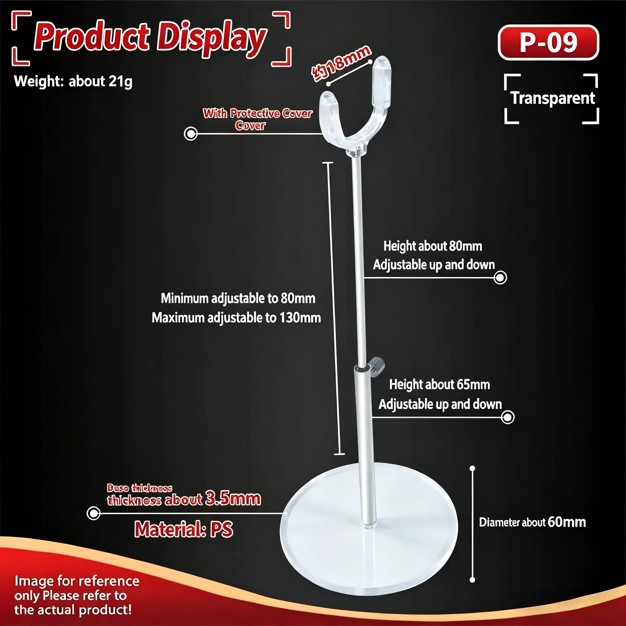 BJD Stand, Lightweight Storage Tool for BJD Figures, Art Figures, Action Dolls, and Art Collectors (Blind Box Compatible), Height Adjustable Up And Down