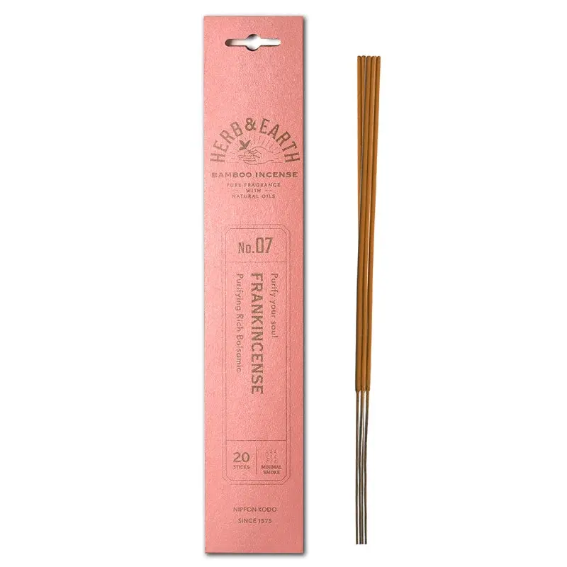 Herb & Earth - Frankincense Bamboo Stick Incense