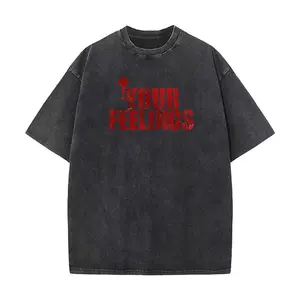 Vintage Milwaukee Fck Your Feelings Tool Washed Cotton Tee – Funny Skull Design, Dad Gifs, Casual and Comfortable to Wear, Casual Outdoor, Cotton, Menswear