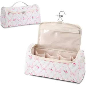 Quilted Hair Tools Travel Bag, Portable Padded Organizer Case with Hanging Hook, Fits Dyson Airwrap, Shark Flexstyle & All Styling Tools, Hair Curler Accessories