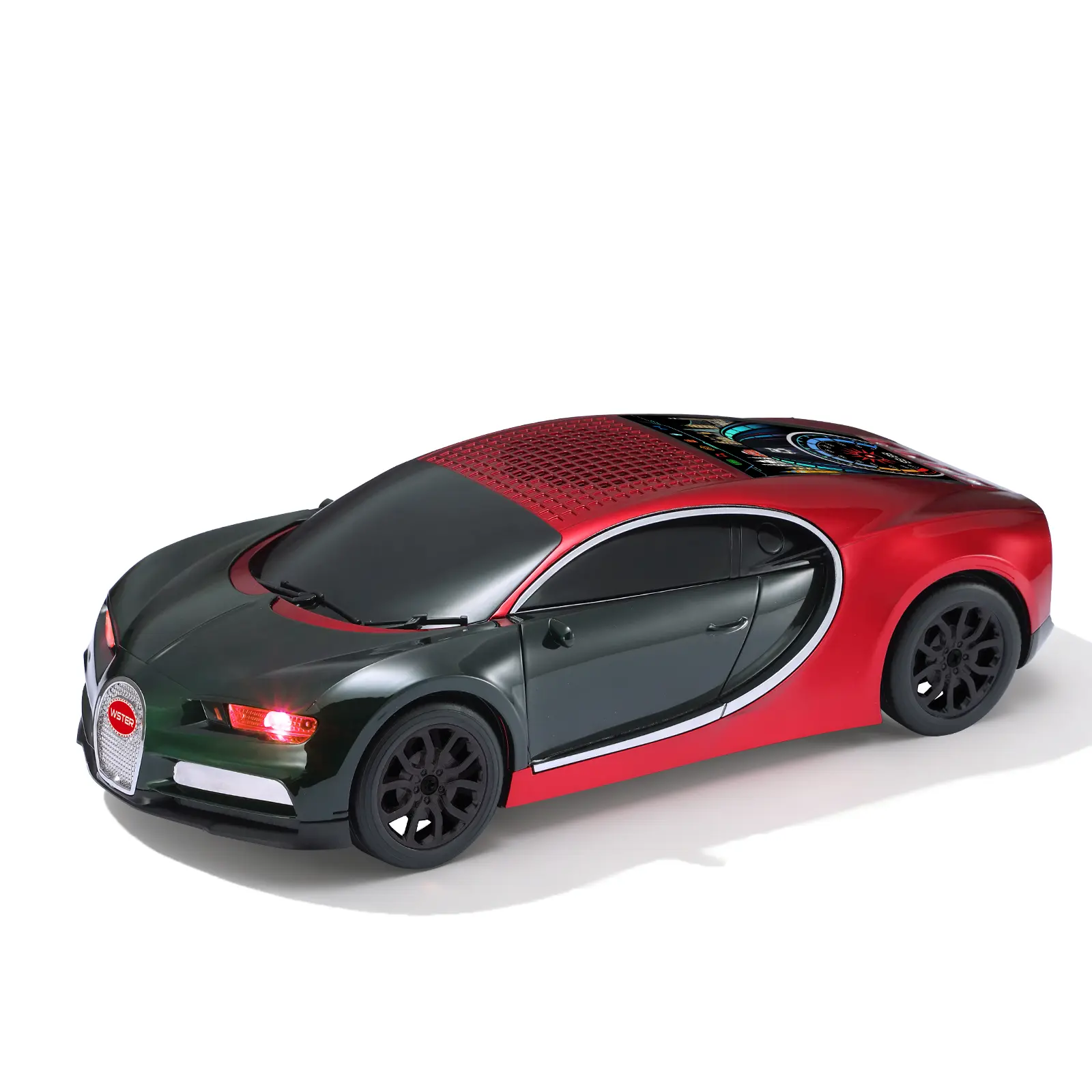 WSTER WS-660 Supercar Bluetooth Speaker with LED Display Portable HD Audio LED Party Lights TWS Pairing FM USB TF Playback Built-in Microphone Perfect Birthday Gift