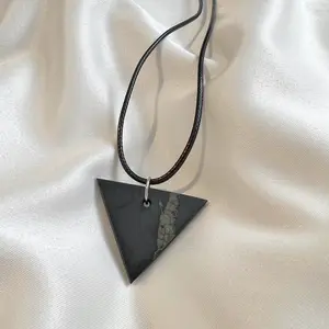 Shungite Triangle Pendant Necklace
