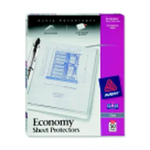Avery 8.5 x 11 In. Polypropylene 3-Hole Punched Heavy Duty Sheet Protector, Letter, Clear, Pack of 50