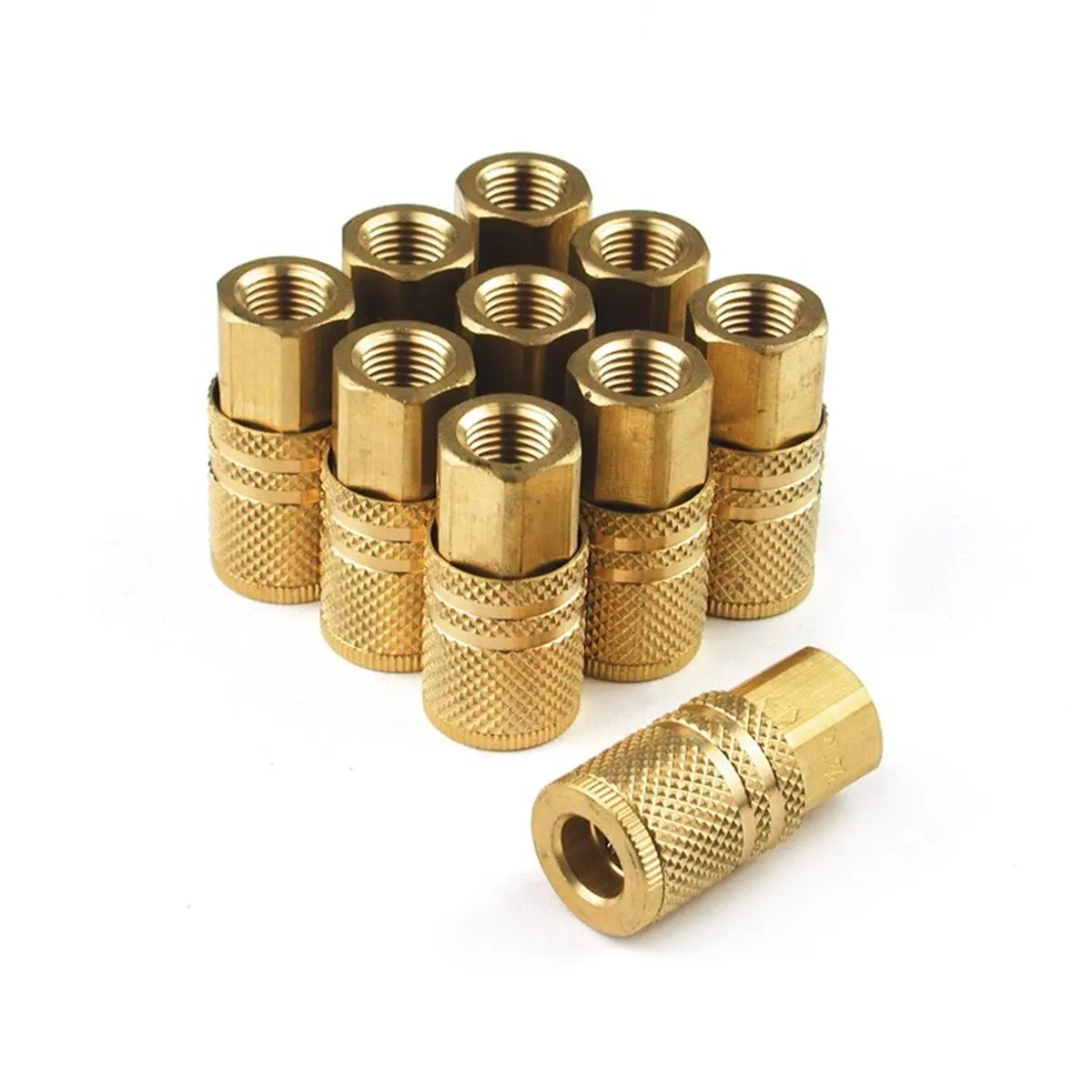 Extreme Performance Series 6-Ball Brass Industrial I-M Coupler 0.25 x 0.25 in. Female