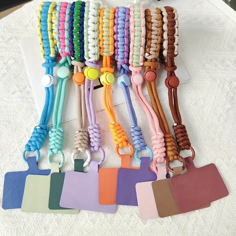Quick-Grip Multi-Use Phone Wristlet Lanyard Adjustable Woven Strap for Phones Secure Anti-Theft Removable Buckle Multi-Color Outdoor Smartphone Cellphone Blue