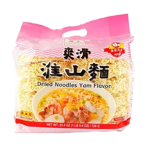 Three Deer Brand Non-Fried Shirataki Yam Noodles - Smooth & Healthy Instant Konjac Pasta, 720g