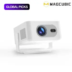 Magcubic HY300MAX Auto Focus wireless projector 400ANSI Android 14 Allwinner H726 with 0.8:1 Throw Ratio Dual WiFi6 BT5.4 HDR/HDR10+/HLG Auto Keystone Correction Portable Mini Home Cinema Movie Outdoor