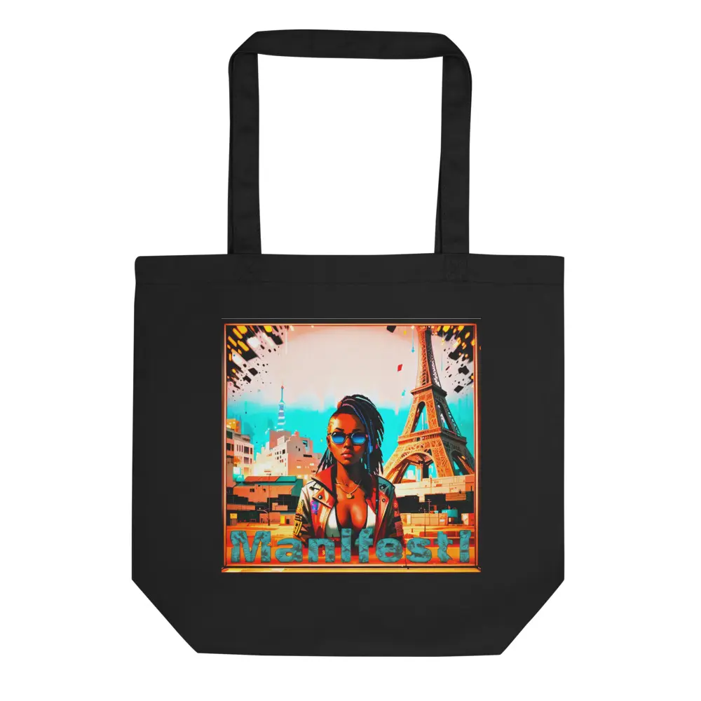 I Am Stella Black Eco Tote Bag (Manifest)