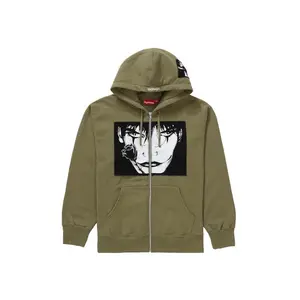 Supreme Men's The Crow Zip Up Hooded Sweatshirt Light Olive, from StockX