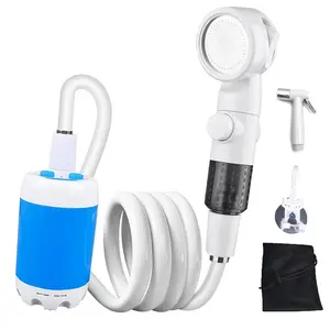 Portable Rechargeable Garden Water Pump, Lightweight Compact Handheld Boosting Shower Pump, Multifunctional Water Pump for Camping, Car Washing, Flower Watering