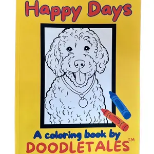 Happy Days Doodletales Coloring Book for Kids Puppy Dog Coloring and Activity Book Goldendoodle Books for Children Coloring Book for Dog Lovers