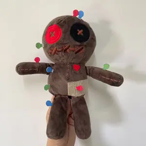 Hot Stitched Patchwork Plush Doll Embroidery Knitted Splicing Soft Stuffed Toy