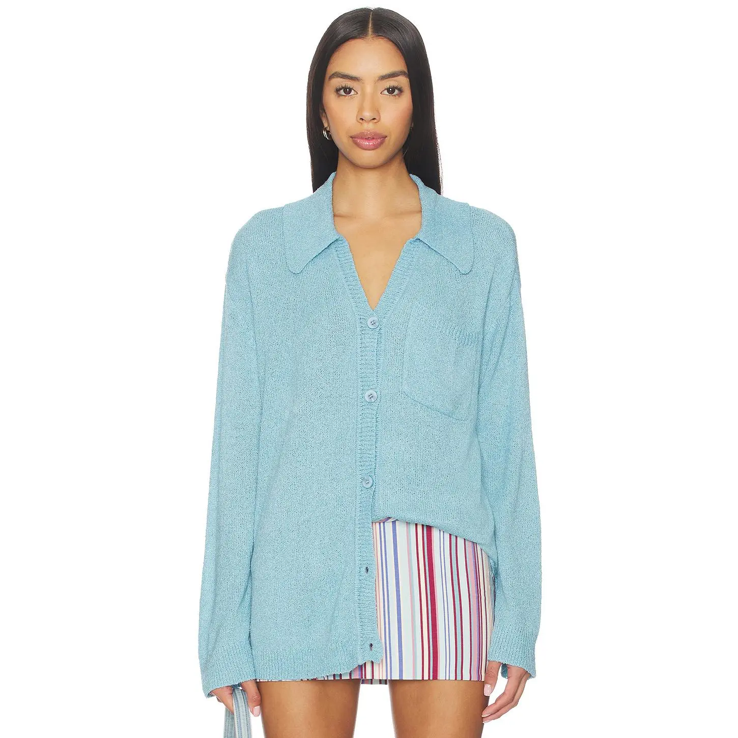 Show Me Your Mumu Sonny Sweater in Blue Lagoon Knit