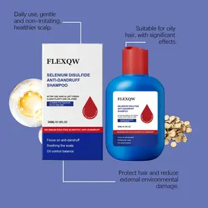 Selenium Sulfide Scalp Shampoo, Removes Dandruff Flakes, Relieves Scalp Itching, Controls Oil, Fresh Hair Care, Daily Use, Gentle Shampoo